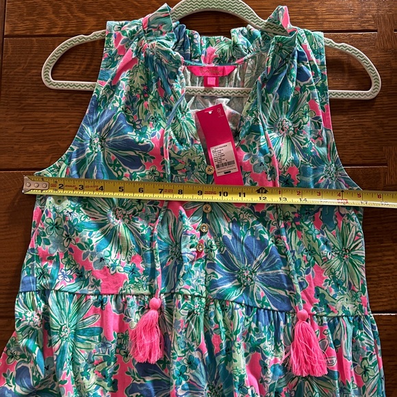 Lilly Pulitzer NWT Maxi Floral Sleeveless Dress in Pink and Green - Picture 10 of 10